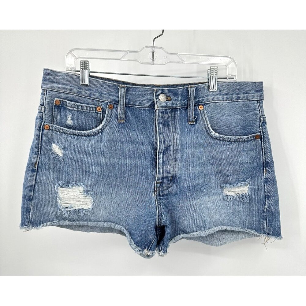 Women's Distressed Denim Shorts